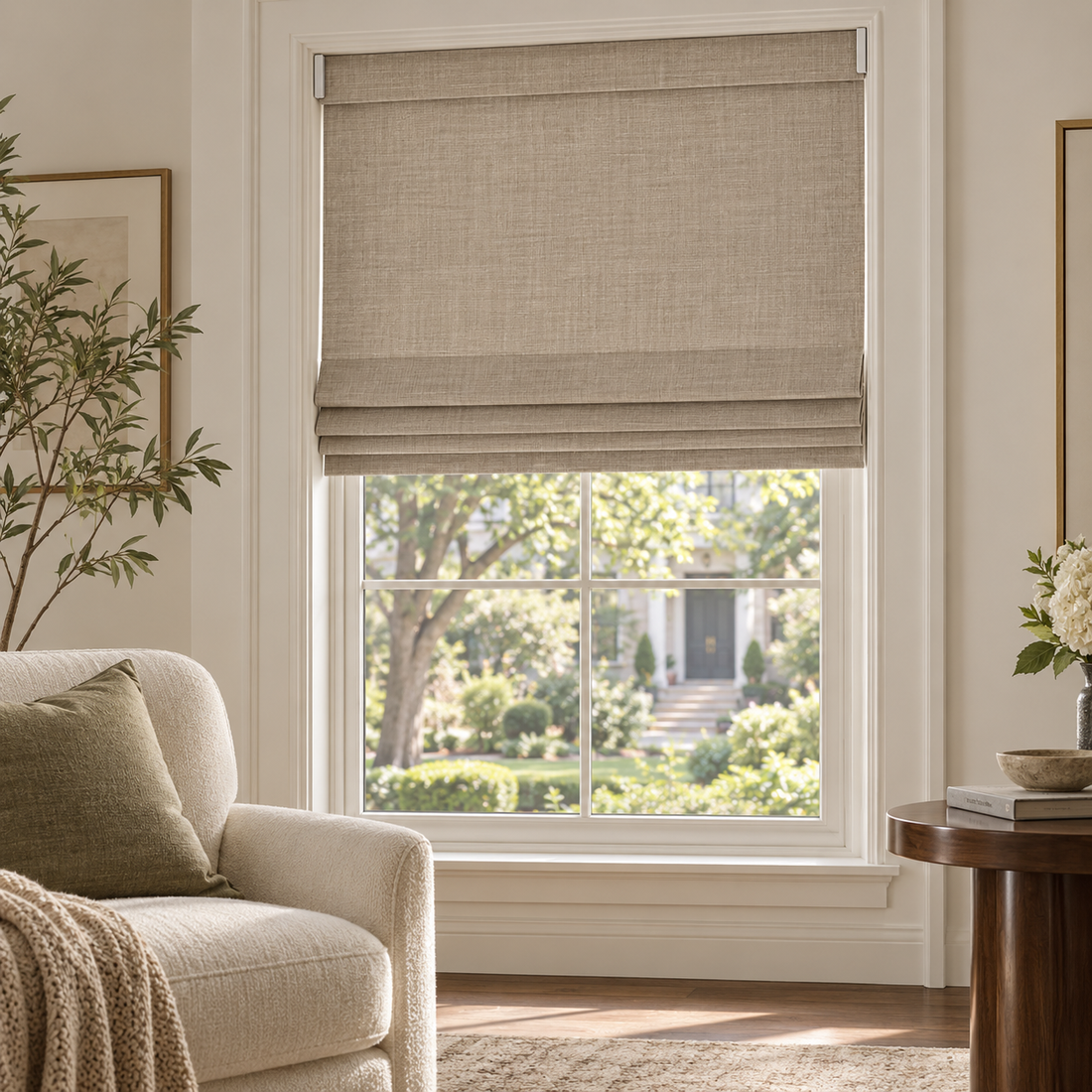 Seamless Flat Roman shade